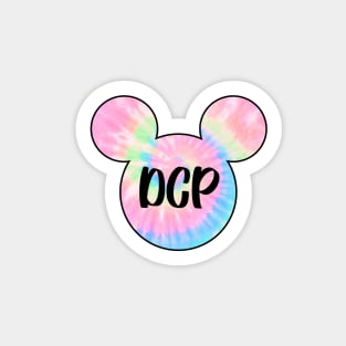 dcp tie dye ears Sticker